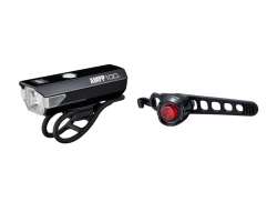 Cateye AMPP100/LD160R Set &Eacute;clairage LED Pile - Noir