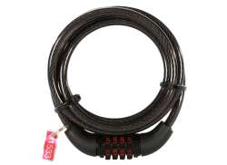 OXC Combi6 Chiffre-Câbles Antivol 1.5m x 6mm - Noir