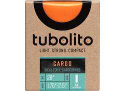 Tubolito Cargo/e-Cargo Chambre &Agrave; Air 26 x 1.75 - 2.5 Valve Schrader - Orange.