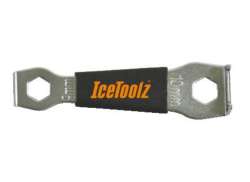 IceToolz 27P5 Boulons Plateau De P&eacute;dalier Cl&eacute; 115mm - Noir/Argent