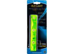 IKZI R&eacute;fl&eacute;chissant Bracelet 4 LED - Jaune