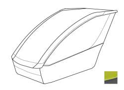 Thule Chariot 30191028 Body Pour Cab 2 17-X - Chartreuse