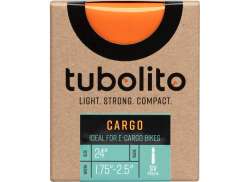 Tubolito Cargo/e-Cargo Chambre &Agrave; Air 24 x 1.75 - 2.5 Vp - Orange.