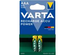 Varta AAA Pile Rechargeable - Vert/Jaune (2)