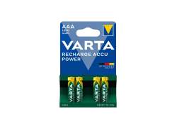 Varta R03 Piles AAA Rechargeable 1000mAh - Vert (4)