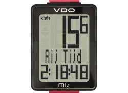 VDO M1.1 Compteur De Vélo Sans Fil - Noir/Rouge