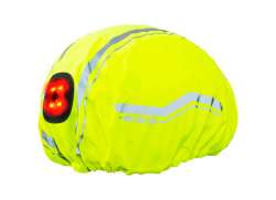 Wowow Corsa Protection De Pluie Casque De V&eacute;lo LED - Fluor Jaune