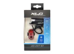 XLC Altair S23 Set &Eacute;clairage LED Pile USB - Noir/Rouge